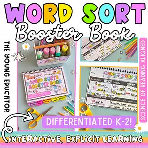 Word Sorts Booster Book | Science of Reading Differentiated K-2 Phonics