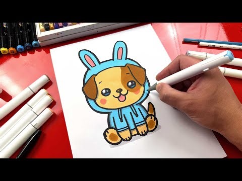 How To Draw An Easter Puppy
