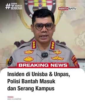Insiden di Unisba & Unpas, Polisi Bantah Masuk dan Serang Kampus #beritasatu