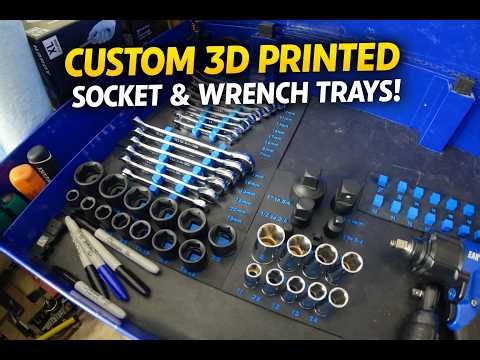 US General 5 Drawer Tool Cart Custom 3D Printed Tool Trays!