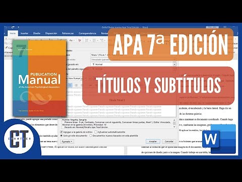 TITULOS y SUBTITULOS Normas APA 7ma EDICION