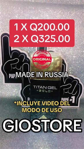 Titan Gel Gold Original en Guatemala: Promociones y Más