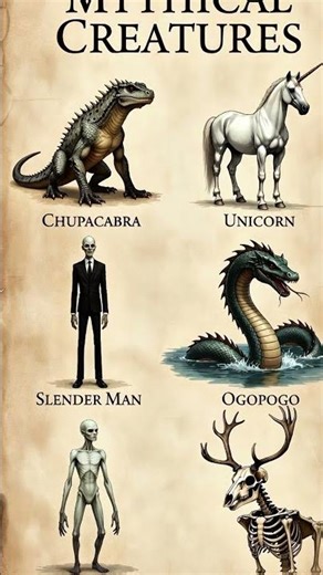 Mythical Creatures That Might Actually Exist 😨 (Scary & Mysterious) #edit