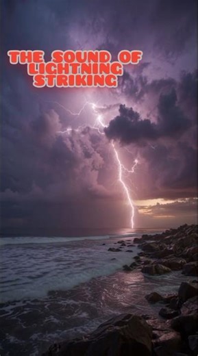 the sound of lightning striking