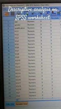 descriptive analysis#how#frequencies #highlight#frequency#education#spss