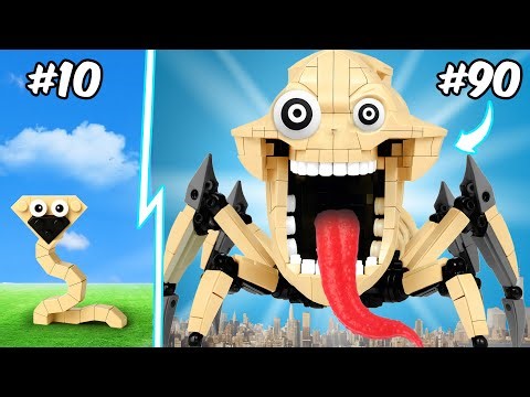 The Evolution of LEGO Hungry Worm: From Tiny to CITY EATER! 😈 JJ Bricks
