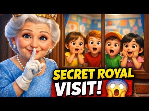 The Queen’s SECRET Visit to Kids 😱 | Heartwarming Royal Story #cortun story in English #viral