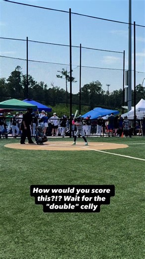 Ok scorekeepers 📖! How is this one going down ⬇️?!? Is it A single with a 1 base error or a double?!?! You make the call! And spoiler alert. There is no celly!! 🤣🤣#lathanthekidumpire | Lathan The Kid Umpire