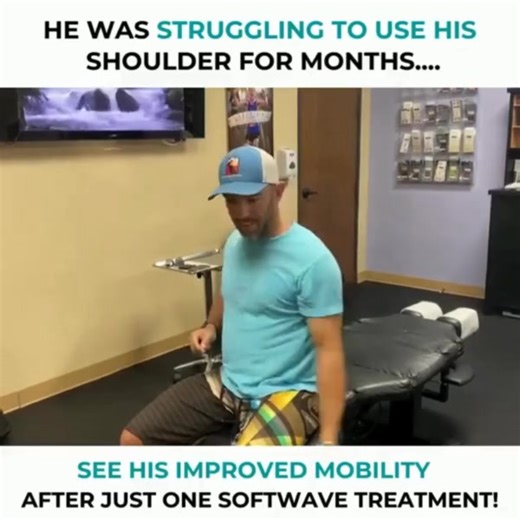 Many adults needlessly live with Shoulder Pain. We specialize in helping those with shoulder pain through SoftWave therapy, which is an advanced treatment option that is NONINVASIVE & DRUG-FREE. It uses specific frequencies of shockwaves that activate your body's natural healing properties (stem cells) which reduces pain and accelerates healing! We'd love to help you get back to living a pain-free life which is why we're offering a consultation, exam and first SoftWave treatment for $49! ⭐️👇🏼C