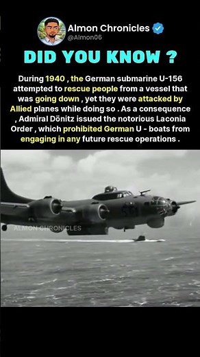 During 1940, the German submarine U-156 attempted to rescue people from a vessel...