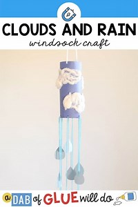 Clouds and Rain Weather Windsock Craft
