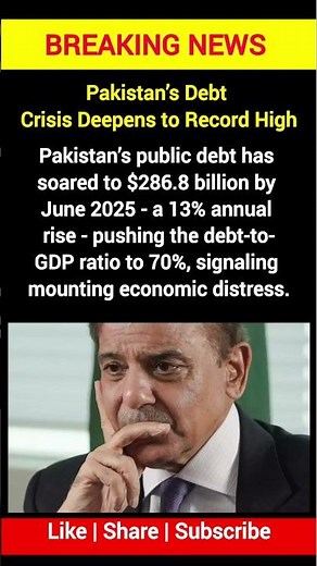 Pakistan’s Debt Hits Record $286 Billion | Economic Crisis 2025 Explained ‪@dailygk09‬