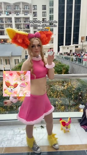 SINN on Instagram: "After one month of work… I finally finished my Serena x Fennekin cosplay and brought it to Katsucon! This is my 1st attempt at a fully handmade cosplay and it came out a lot better than I expected #pokemoncosplay #pokemoncommunity #pokemongirl #cosplaycommunity #cosplaygirl"