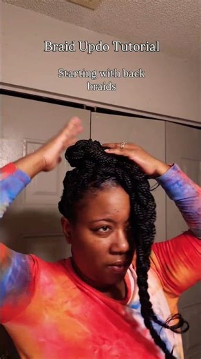 Braid Updo Tutorial 2026 💕✨️💓 #braids #hairextensions #updo