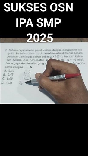 2025 SMP Science OSN QUESTIONS #shortvideo