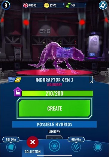 Unlocking indoraptor gen 2| Jurassic World Alive