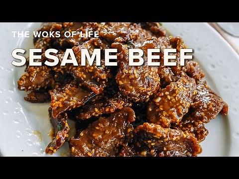 Sesame Beef | Crispy wok-fried beef crusted in golden sesame seeds | The Woks of Life