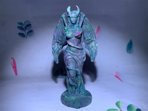 6'' Hand Carved Zoisite Crystal Lilith, Crystal Sculpture - Etsy