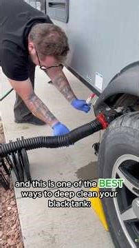 This is the easiest way to deep clean your black tank #rvlife #rvtipsandtricks