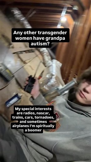 Cyprus Hartford on Instagram: "Does this happen to anyone else? I really love scanners. It’s nice to eavesdrop on what’s going on. I’m a licensed amateur radio operator. When I go to NASCAR races I program my scanner myself. I’m sitting in my attic listening to air traffic control and the Union Pacific. I’ve ascended to boomer heaven as a 22 year old woman. I’m winning so hard. #nascar #transtrender #radio #hamradio #hyperpop"