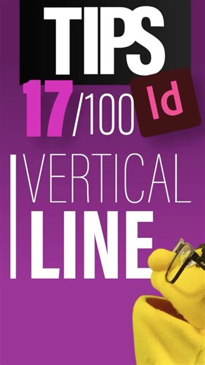 Pro InDesign vertical line technique #indesigntutorial