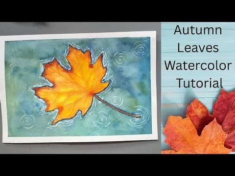 Autumn Leaf Watercolor Tutorial | Beginner-friendly Watercolor Process