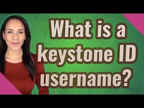 What is a keystone ID username?