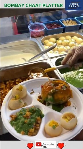 Bombay Chaat Platter! Pani puri, Papadi chaat, Kachori chat ! Indian Fast Food! Delicious food 😋