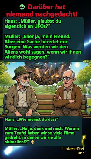 😂 Was sagen wir den Aliens? #witze