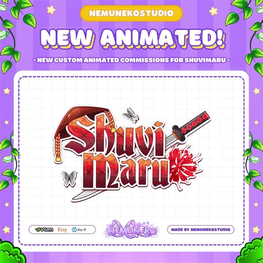 ⚔️Japanese Aesthetic Vtuber Logo🦋, hellonemuneko