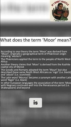 Unveiling the Meaning of 'Moor': History and Origins #shorts