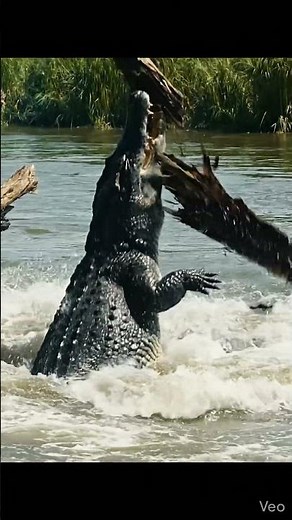 Nature's Deadliest Drill! 🐊🌀 The 360° Death Roll (Real Speed)