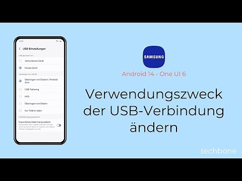 Verwendungszweck der USB-Verbindung ändern - Samsung [Android 14 - One UI 6]