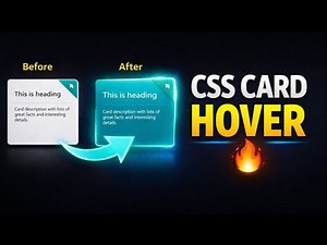 Modern Card UI Design Using HTML & CSS | Smooth Hover Animation