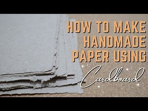 DIY | How to Make Handmade Kraft Paper from Cardboard - PAPER MAKING