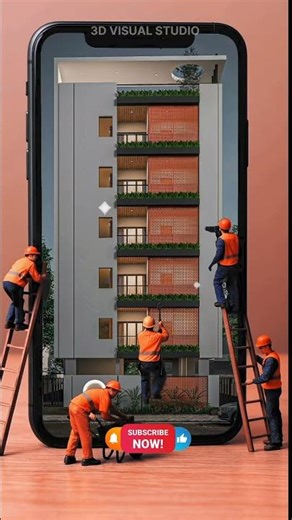Modern G + 4 marketing Design #elevation #g4elevation #architecture #घराचेडिझाइन