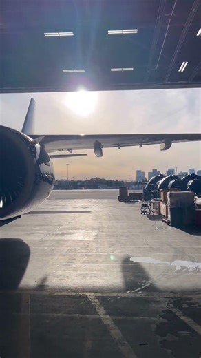 Push back and bright sun.