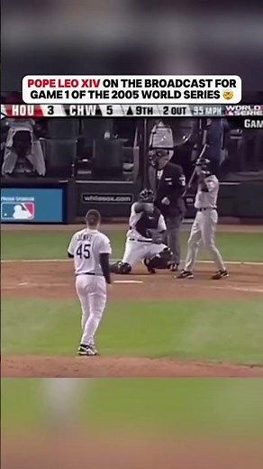 Pope Leo XIV was at the 2005 World Series 🤯