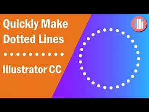 Quickly Make Dotted Lines - Adobe Illustrator Tutorial