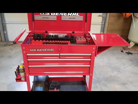 US General 4 Drawer Roll Cart Tour