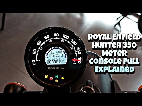 Royal Enfield Hunter 350 Meter Console Full Explained🔥