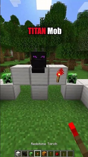 Minecraft: How To Spawn TITAN Mob😱 #minecraft #shorts