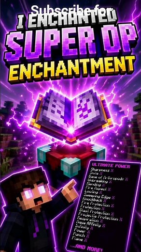 I Got SUPER OP ENCHANTMENTS in Minecraft 😱⚡