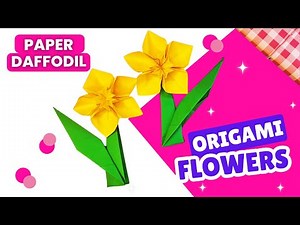 How to Make an Origami Daffodil Flower – Easy Paper Tutorial