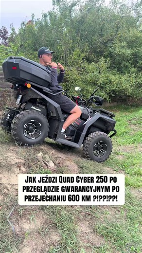 Jak jeździ Quad Cyber 250 po przeglądzie gwarancyjnym po przejechaniu 600 km ?!? #husator #quad #asix