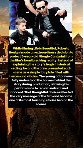 The Secret Benigni Kept from His 5-Year-Old Co-Star Will Break Your Heart ❤️