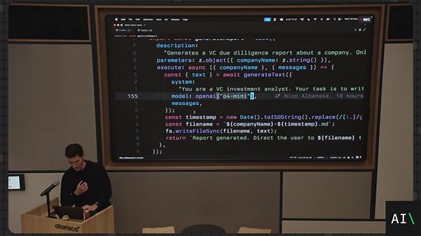 Nico Albanese from Vercel, Build An Agent in 10 mins with AI SDK 5 at AI Demo Days