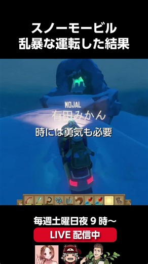 スノーモービル乱暴に運転した結果【RAFT】 #shorts #raft