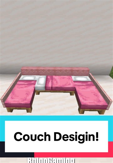 Simple couch design using beds! Follow for more Minecraft builds! #minecraft #minecrafttiktok #minecraftbuilding #minecrafthacks #minecrafttutorial