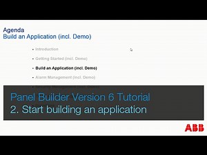 ABB Panel Builder v6 Tutorial Part 2. Start building an application